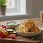 Mehevä, sylinterinmuotoinen Runebergin torttu, jonka päällä on kirkkaanpunaista vadelmahilloa ja valkoinen sokerikuorruterengas