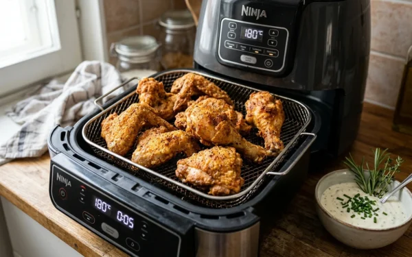 Rapea broileri airfryerissa kultaiseksi paistettuna